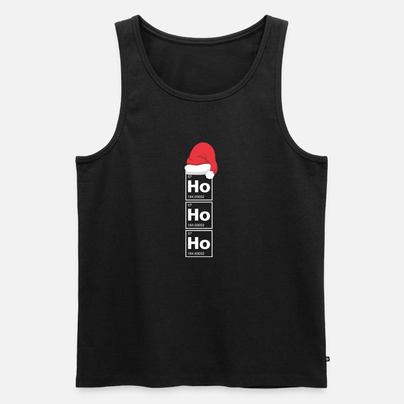 Ho Ho Ho - Männer Premium Bio Tank Top - Schwarz