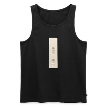 Covid Test - Männer Premium Bio Tank Top - Schwarz - Vorne - AI Model Male 178 light (178cm)