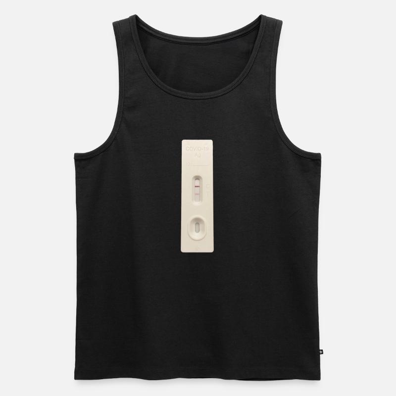 Covid Test - Männer Premium Bio Tank Top - Schwarz