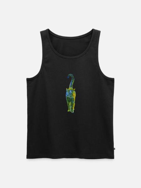 Mystic Cat - Männer Premium Bio Tank Top - Schwarz