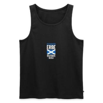 Ecossais Ecossais Ecosse Allemande - Débardeur bio Premium Homme - noir - Devant - Michal (187cm)