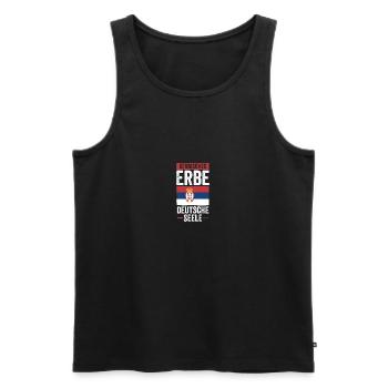 Serben Serbisch Deutschland Serbien - Männer Premium Bio Tank Top - Schwarz - Vorne - AI Model Male 178 light (178cm)