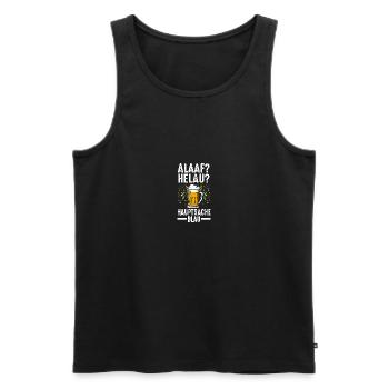 Costume de carnaval Boire de la bière Carnaval Carnaval - Débardeur bio Premium Homme - noir - Devant - Michal (187cm)