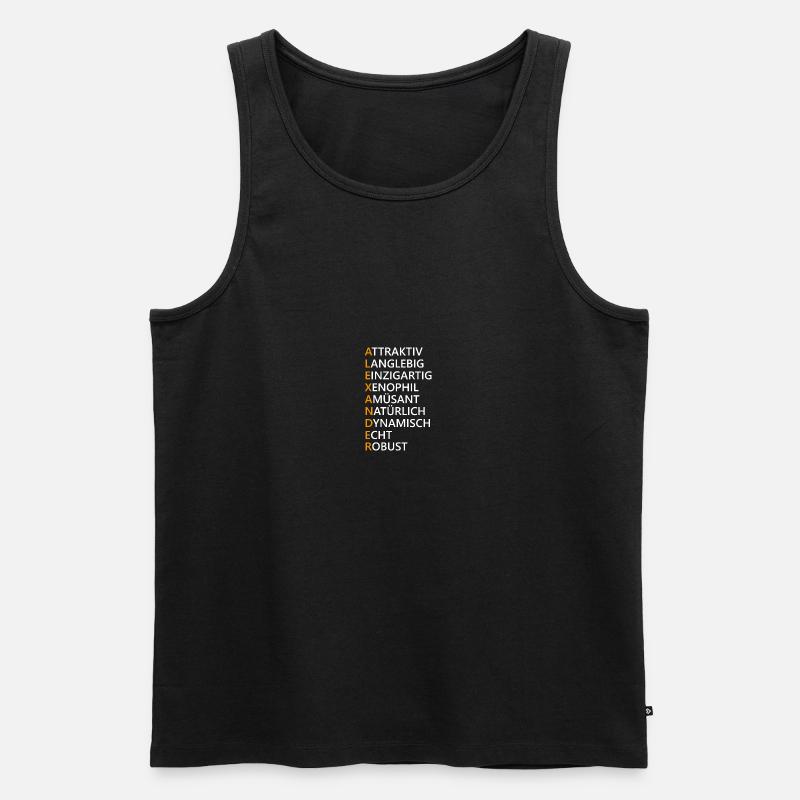 Alexander Name Geschenk - Männer Premium Bio Tank Top - Schwarz