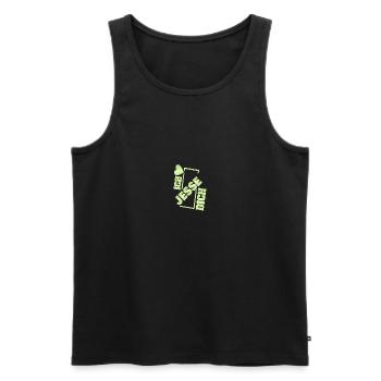 Couple Jesse - Männer Premium Bio Tank Top - Schwarz - Vorne - AI Model Male 178 light (178cm)