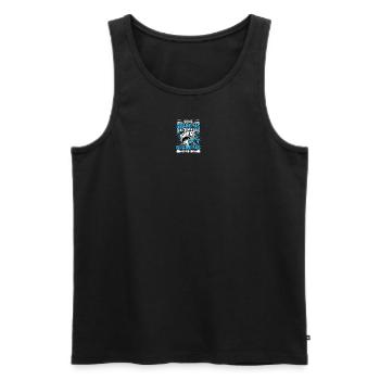 Grandpa´s go fishing - Hero - Men's Premium Organic Tank Top - black - Front - Michal (187cm)