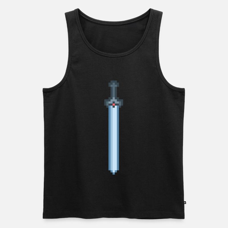 Eisenschwert - Männer Premium Bio Tank Top - Schwarz