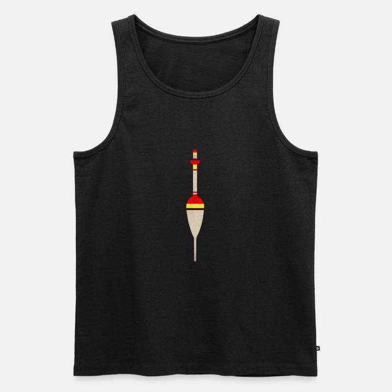Pose Angeln - Männer Premium Bio Tank Top - Schwarz
