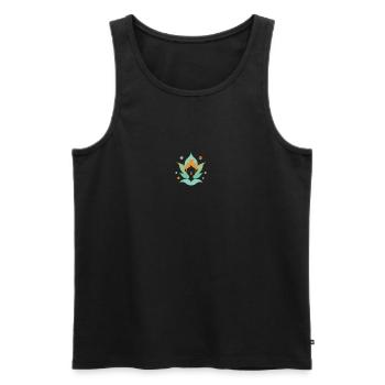 Elfe yogi - Débardeur bio Premium Homme - noir - Devant - Michal (187cm)