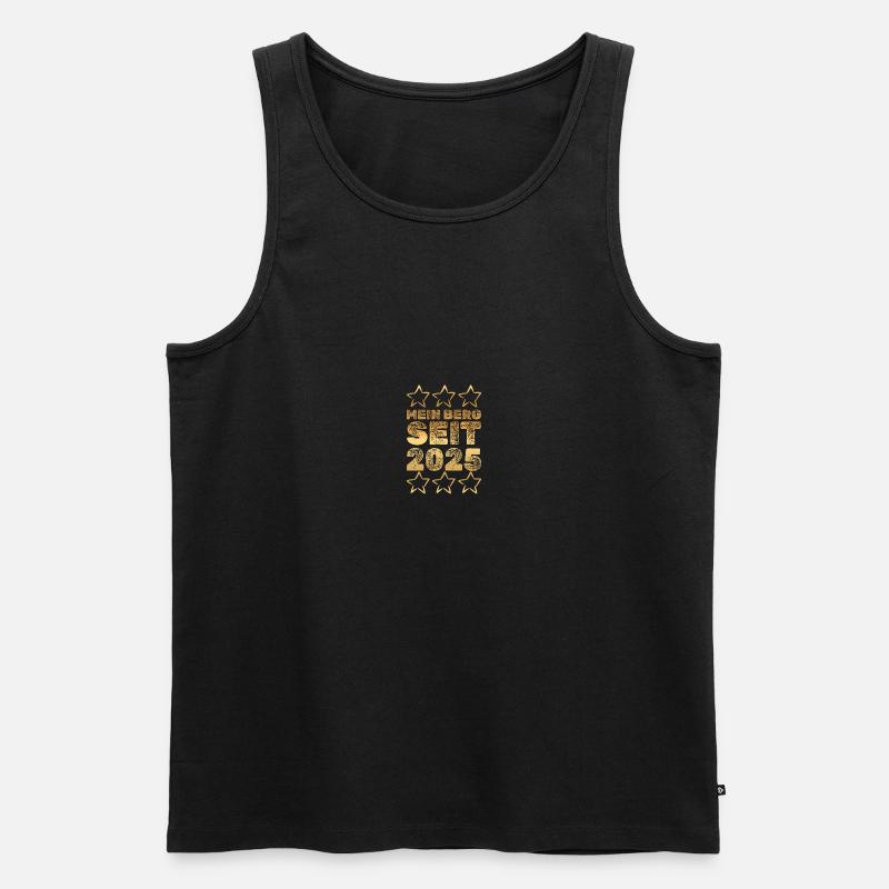 Bergsteiger 2025 - Männer Premium Bio Tank Top - Schwarz