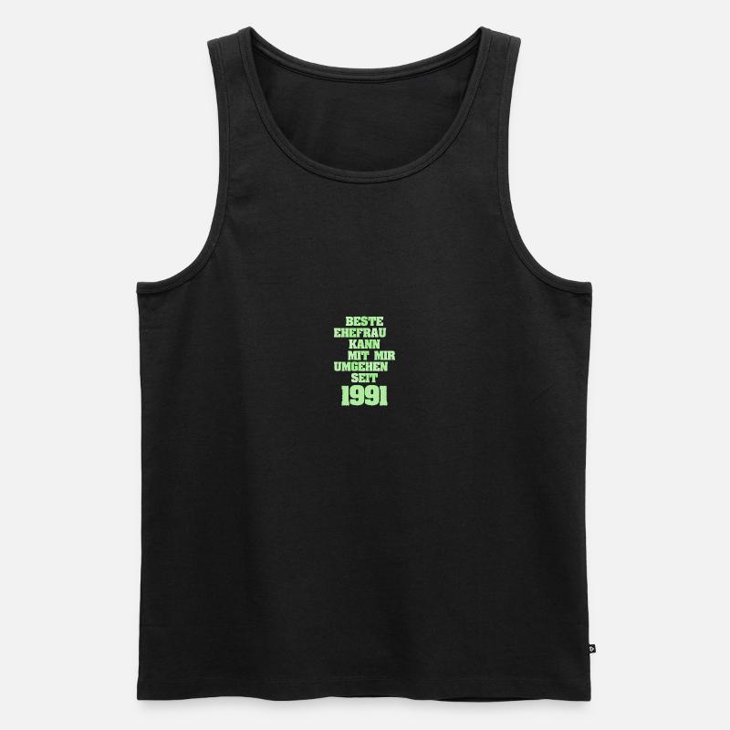 Ehe 1991 - Männer Premium Bio Tank Top - Schwarz