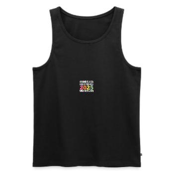 Kita Farewell First Grade School Enrollment 2025 - Men's Premium Organic Tank Top - black - Front - Michal (187cm)