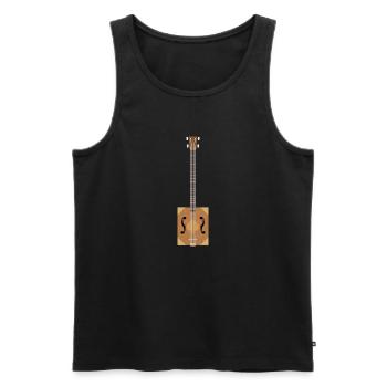 Cigar Box Guitar - Men's Premium Organic Tank Top - black - Front - Michal (187cm)