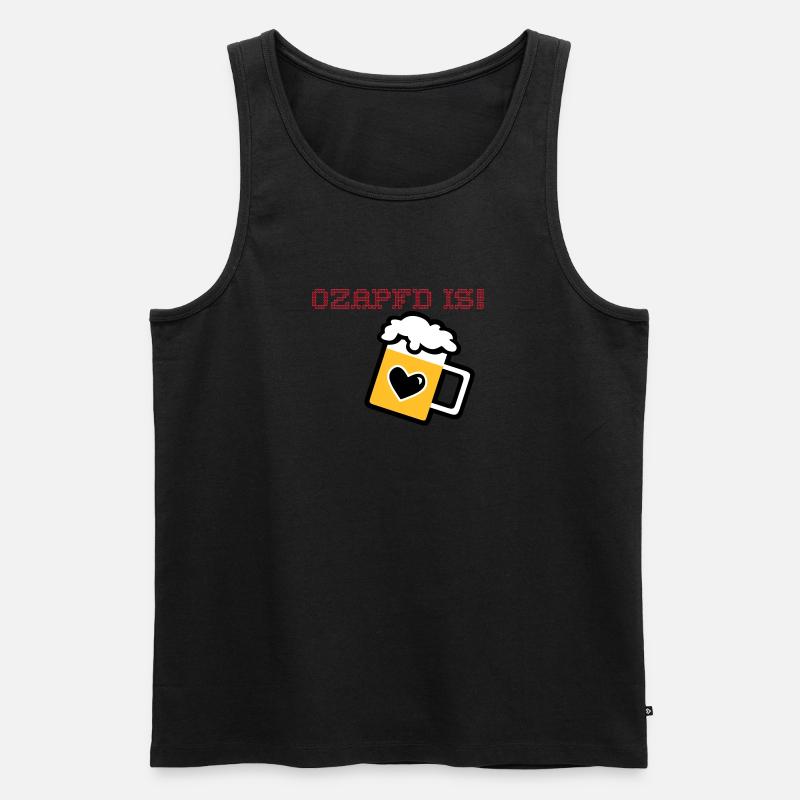 Mass Bier - Männer Premium Bio Tank Top - Schwarz