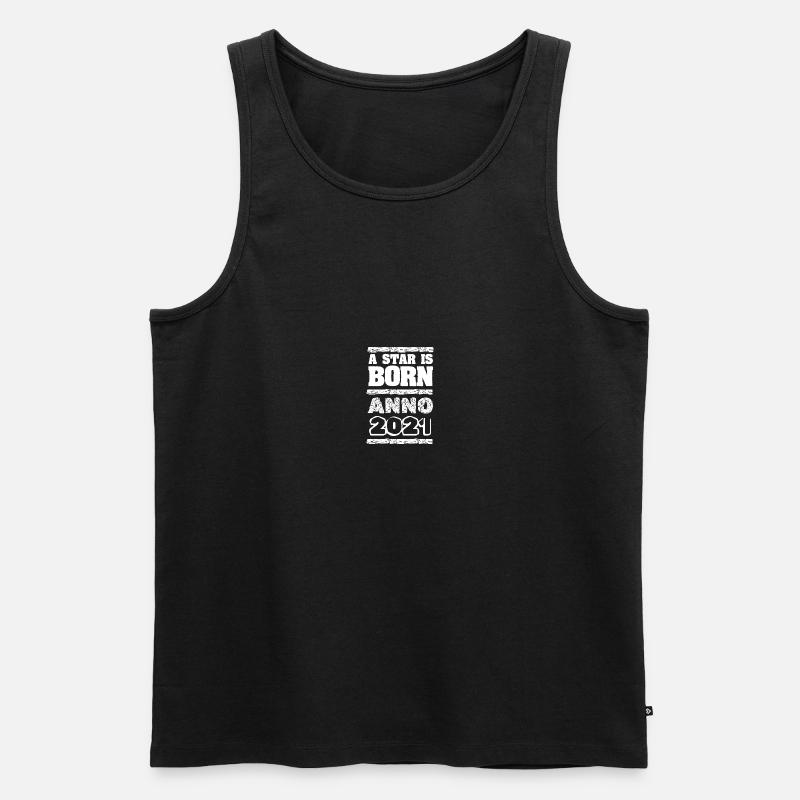 2021 - Männer Premium Bio Tank Top - Schwarz