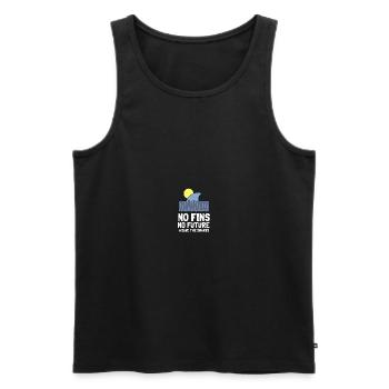 No Fins No Future Safe Sharks - Männer Premium Bio Tank Top - Schwarz - Vorne - AI Model Male 178 light (178cm)