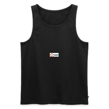 nucleär - Männer Premium Bio Tank Top - Schwarz - Vorne - Michal (187cm)
