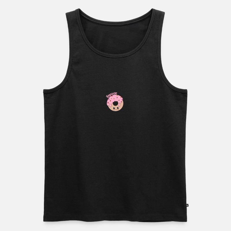 Donut - Männer Premium Bio Tank Top - Schwarz