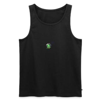 Alien small - Männer Premium Bio Tank Top - Schwarz - Vorne - Michal (187cm)