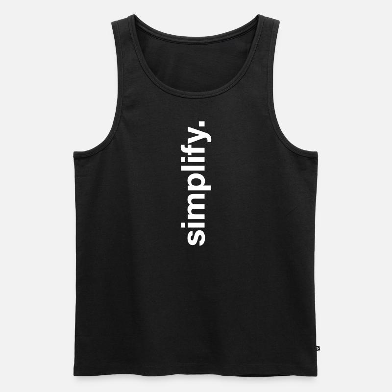 simplify - Männer Premium Bio Tank Top - Schwarz