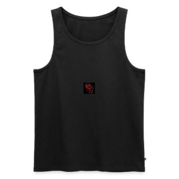 T Rex - Débardeur bio Premium Homme - noir - Devant - AI Model Male 178 light (178cm)