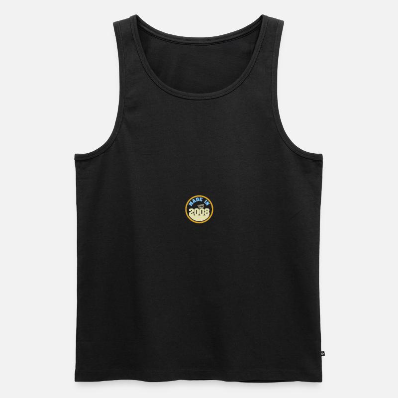 Witzig 2008 - Männer Premium Bio Tank Top - Schwarz