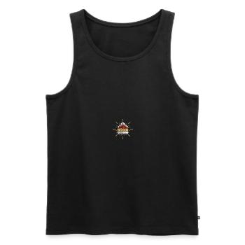 Bowling Bobbi - Men's Premium Organic Tank Top - black - Front - AI Model Male 178 light (178cm)