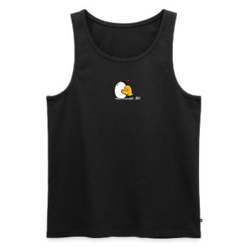 Geschwister Ei - Männer Premium Bio Tank Top - Schwarz - Vorne - Michal (187cm)