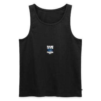 Panama Psyche 2022 - Männer Premium Bio Tank Top - Schwarz - Vorne - AI Model Male 178 light (178cm)