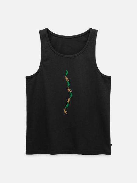 Eight Geckos - Men's Premium Organic Tank Top - black