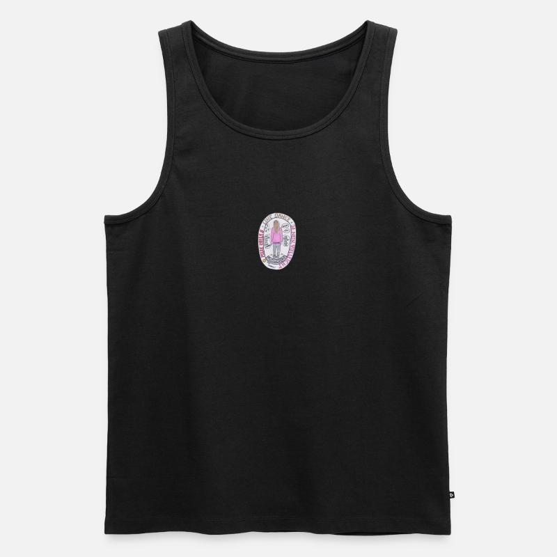 LineDanceSprüche - Männer Premium Bio Tank Top - Schwarz