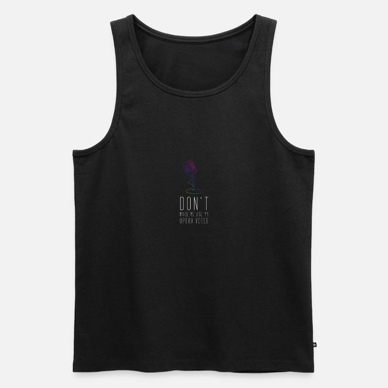 Oper Opernsänger Konzert Geschenk - Männer Premium Bio Tank Top - Schwarz