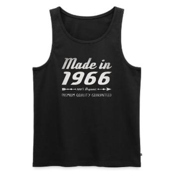 Made In 1966 Geburtstag Geschenk 56 Jahre Retro - Männer Premium Bio Tank Top - Schwarz - Vorne - AI Model Male 178 light (178cm)