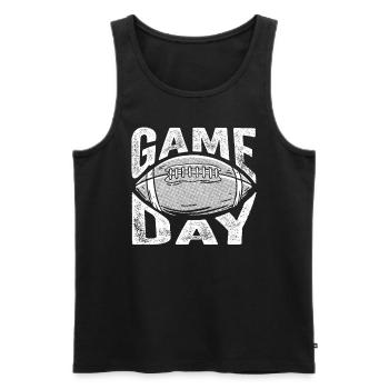 American Football Game Day Costume Every Damn - Men's Premium Organic Tank Top - black - Front - Michal (187cm)