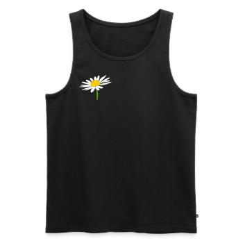 Margariten rose - Männer Premium Bio Tank Top - Schwarz - Vorne - Michal (187cm)