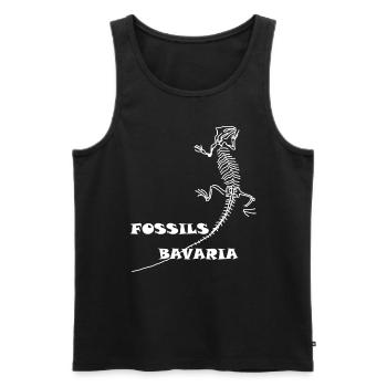 Dinosaurier, Fossilien, Paläontologe, - Männer Premium Bio Tank Top - Schwarz - Vorne - AI Model Male 178 light (178cm)