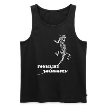Dinosaurier, Fossilien, Paläontologe, - Männer Premium Bio Tank Top - Schwarz - Vorne - AI Model Male 178 light (178cm)