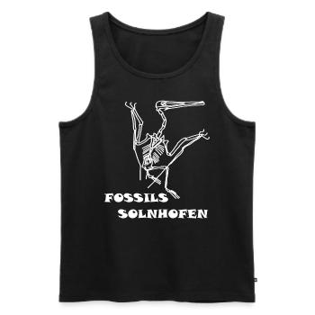 Dinosaurier, Fossilien, Paläontologe, - Männer Premium Bio Tank Top - Schwarz - Vorne - AI Model Male 178 light (178cm)