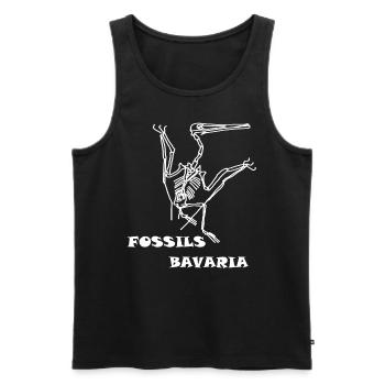 Dinosaurier, Fossilien, Paläontologe, - Männer Premium Bio Tank Top - Schwarz - Vorne - AI Model Male 178 light (178cm)