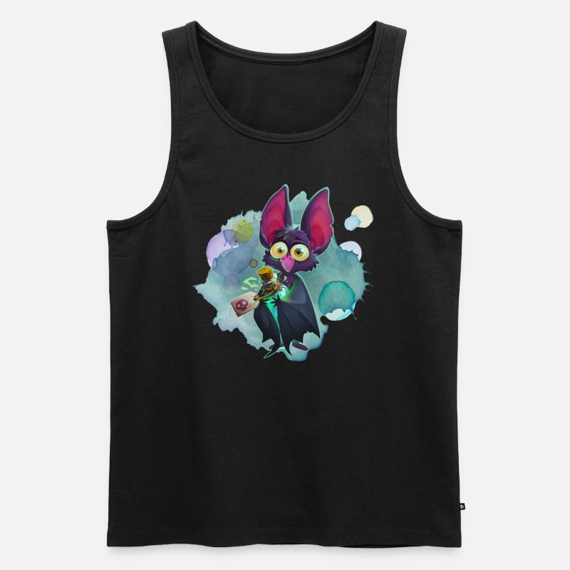 Fledermaus - Männer Premium Bio Tank Top - Schwarz