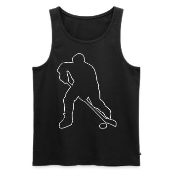 Eishockey Hockey sur glace - Débardeur bio Premium Homme - noir - Devant - Michal (187cm)