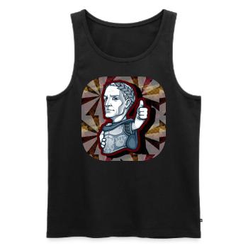 Römer/Rom/Italien - Männer Premium Bio Tank Top - Schwarz - Vorne - AI Model Male 178 light (178cm)