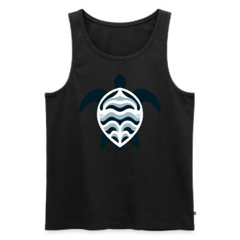 Sea turtle - Men's Premium Organic Tank Top - black - Front - AI Model Male 178 light (178cm)