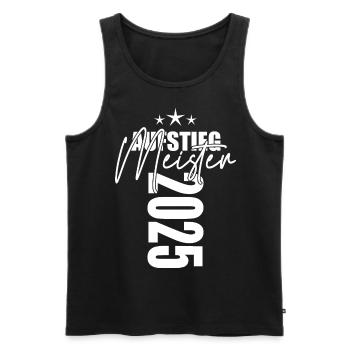 Meister 2025 - Männer Premium Bio Tank Top - Schwarz - Vorne - Michal (187cm)