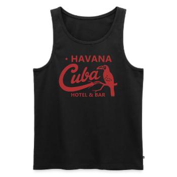 Havana - Männer Premium Bio Tank Top - Schwarz - Vorne - Michal (187cm)