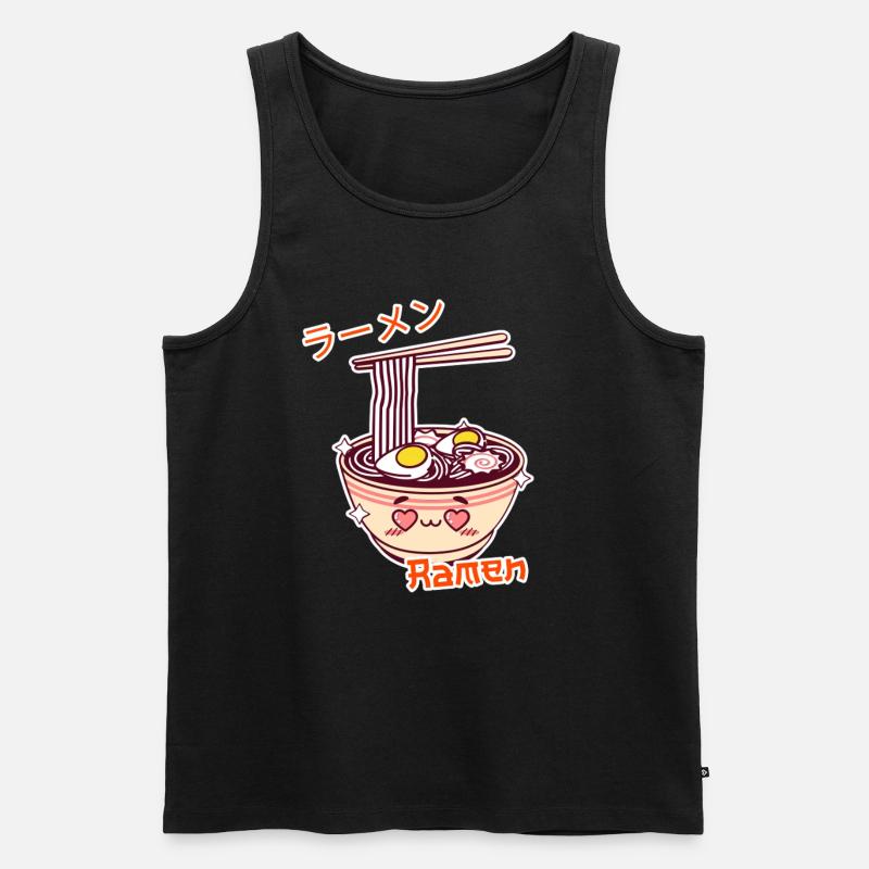 Ramen Bowl Two - Männer Premium Bio Tank Top - Schwarz