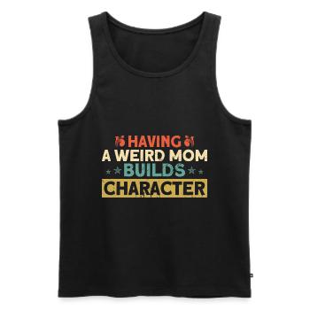 Irony Sarcastic Black Humor Gift - Men's Premium Organic Tank Top - black - Front - AI Model Male 178 light (178cm)