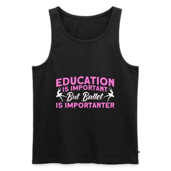 Ballet Dance Ballerina Ballet Dancer Gift - Men's Premium Organic Tank Top - black - Front - AI Model Male 178 light (178cm)