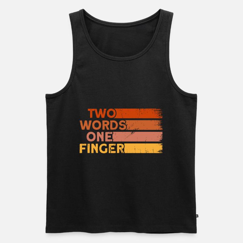 Sarkasmus Ironie Sarkastisch Geschenk - Männer Premium Bio Tank Top - Schwarz
