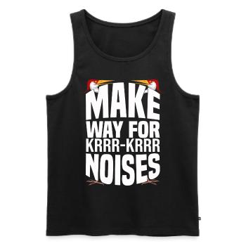 Kanadischer Kranich - Männer Premium Bio Tank Top - Schwarz - Vorne - Michal (187cm)